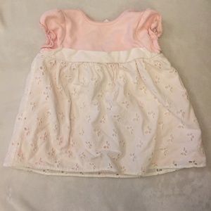 Janie and Jack Pink Lace Dress 3 to 6 months